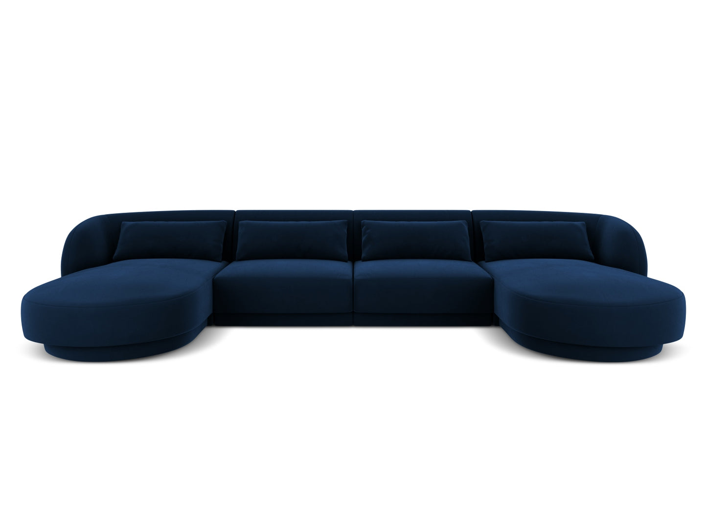 Tulum Panoramic Sofa, 5 Seats, 330x156 cm — Royal Blue