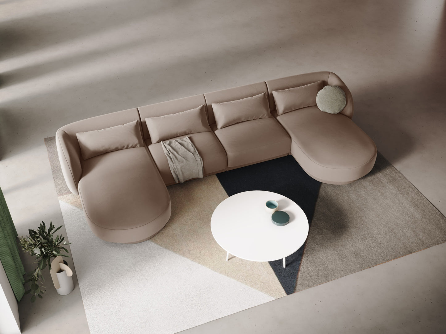 Tulum Panoramic Sofa, 5 Seats, 330x156 cm