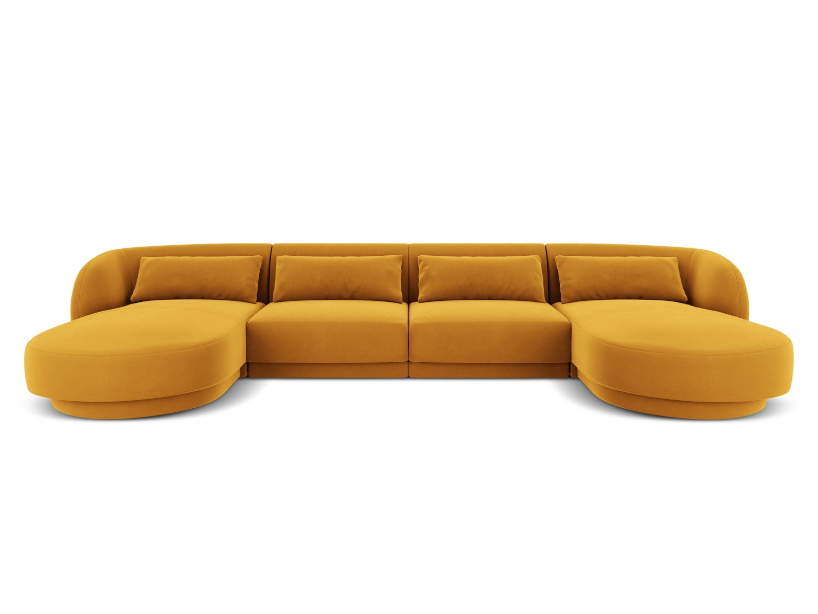 Tulum Panoramic Sofa, 5 Seats, 330x156 cm — Yellow