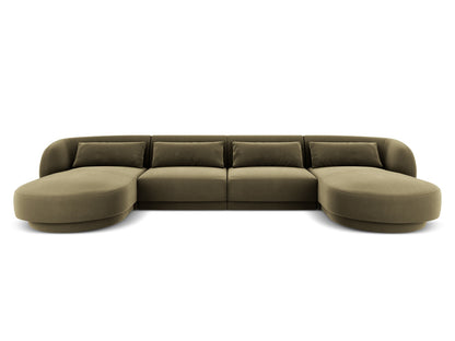 Tulum Panoramic Sofa, 5 Seats, 330x156 cm — Green