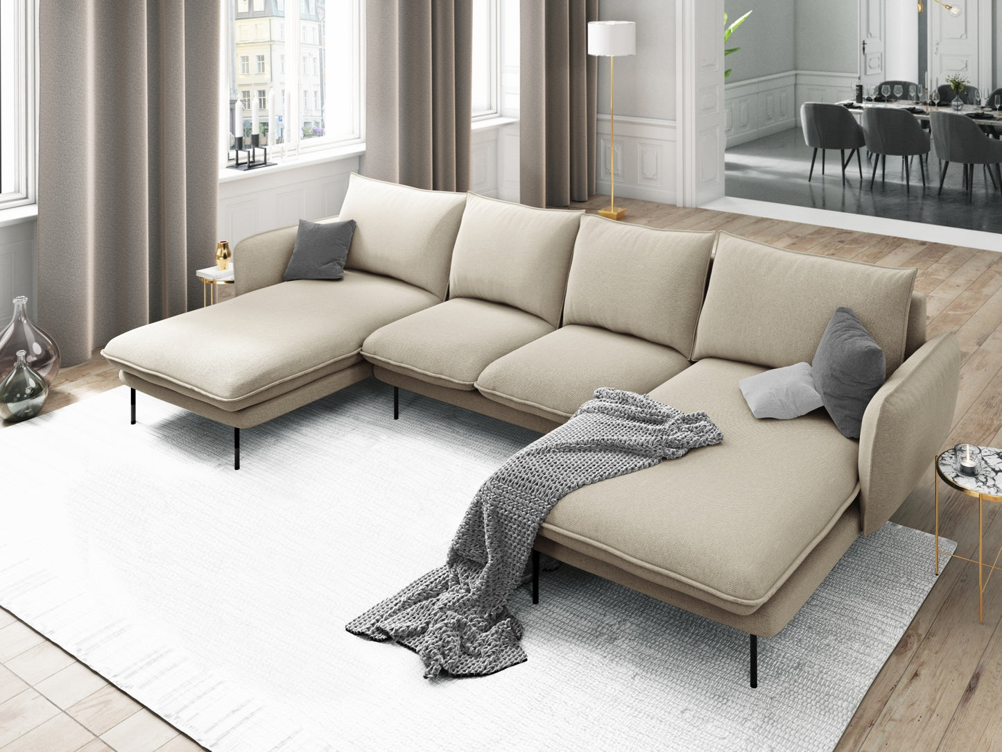 Vienna Panoramic Sofa, 6 Seats, 350x170 cm