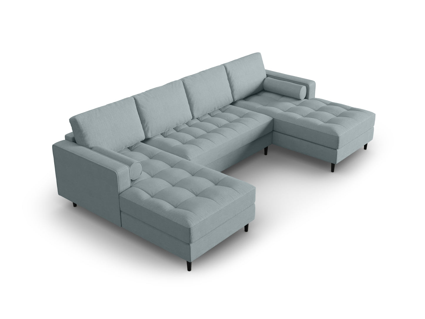 Aspen Panoramic Sofa, 6 Seats, 320x170 cm — Blue