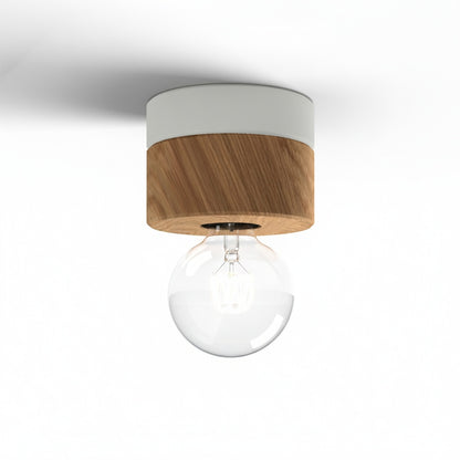 ALMUT 0239 Scandinavian Wood Ceiling Light Pine