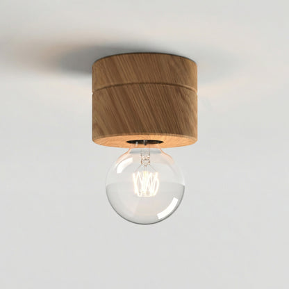 ALMUT 0239 Scandinavian Wood Ceiling Light Pine
