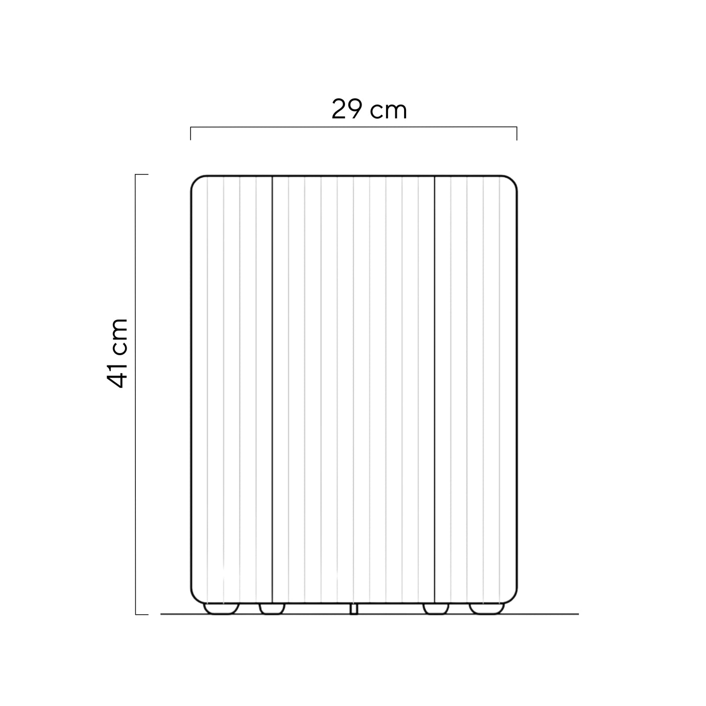 Wool & Wood Floor Lamp — Cylinder