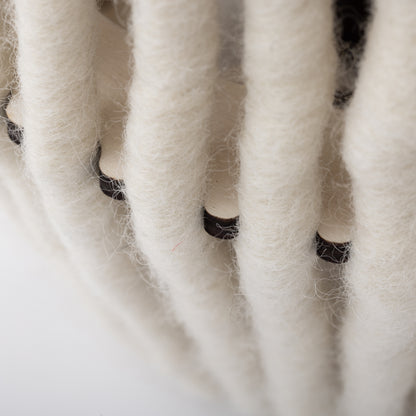 Wool & Wood Pendant Light — Cylinder