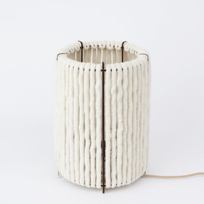 Wool & Wood Floor Lamp — Cylinder