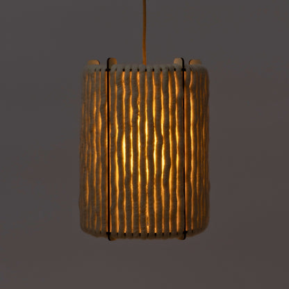 Wool & Wood Pendant Light — Cone