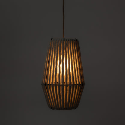 Wool & Wood Pendant Light — Cylinder