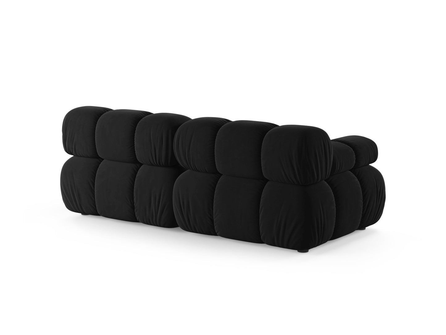 Sofa Samt Schwarz Bellis — Detailansicht