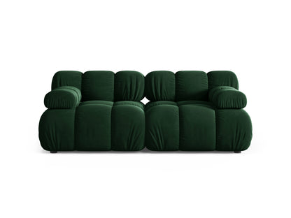 Sofa Samt Schwarz Bellis — Bottle Green