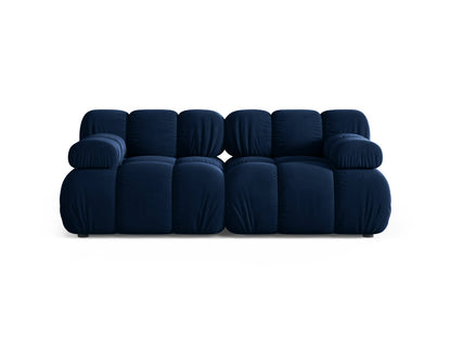 Sofa Samt Schwarz Bellis — Royal Blue
