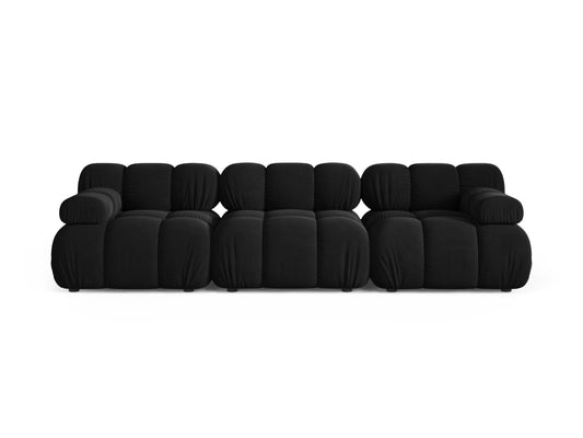 Bellis Modular Sofa, 3 Seats, 282x94 cm — Black