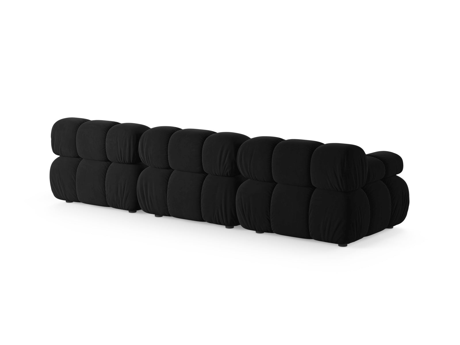 Sofa Samt Schwarz Bellis — Detailansicht