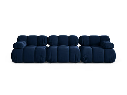 Sofa Samt Schwarz Bellis — Royal Blue