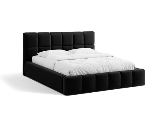 Bett Samt Schwarz Bellis — Black