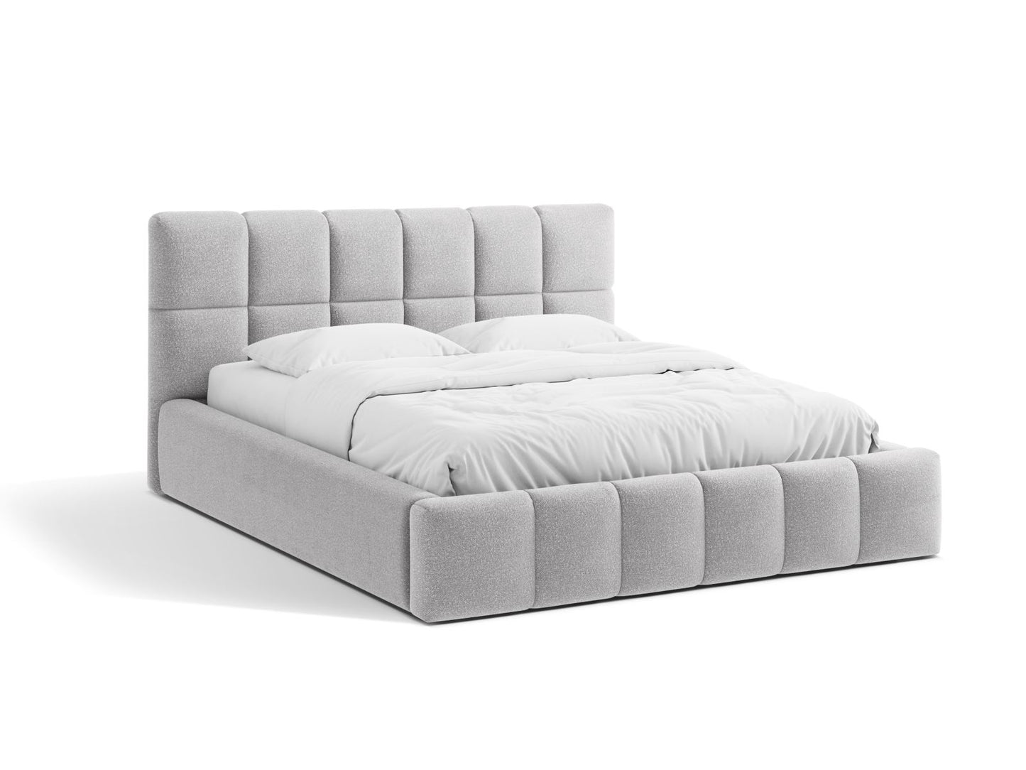 Bett Bouclé Beige Bellis — Light Grey