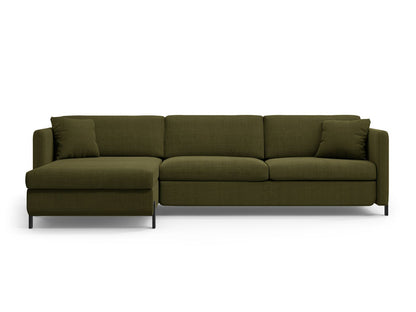 Gloria Corner Sofa With Bed Function And Box, 5 Seats, 286x170 cm luxury sofa by Micadoni, view 10