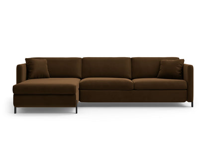 Decorative cushions included with the Gloria velvet sofa