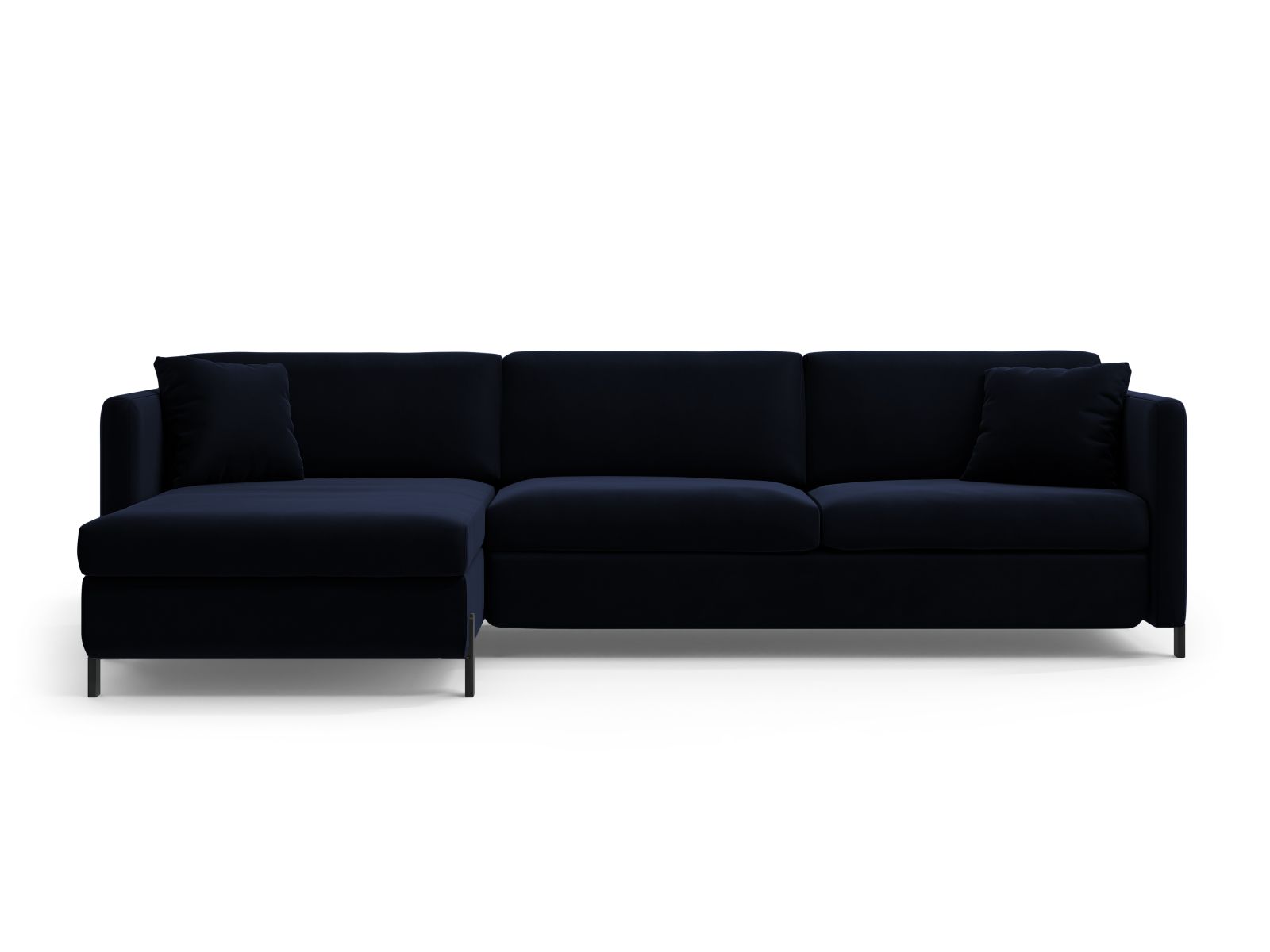Gloria Corner Sofa With Bed Function, 5 Seats, 286x170 cm — Royal Blue / Left