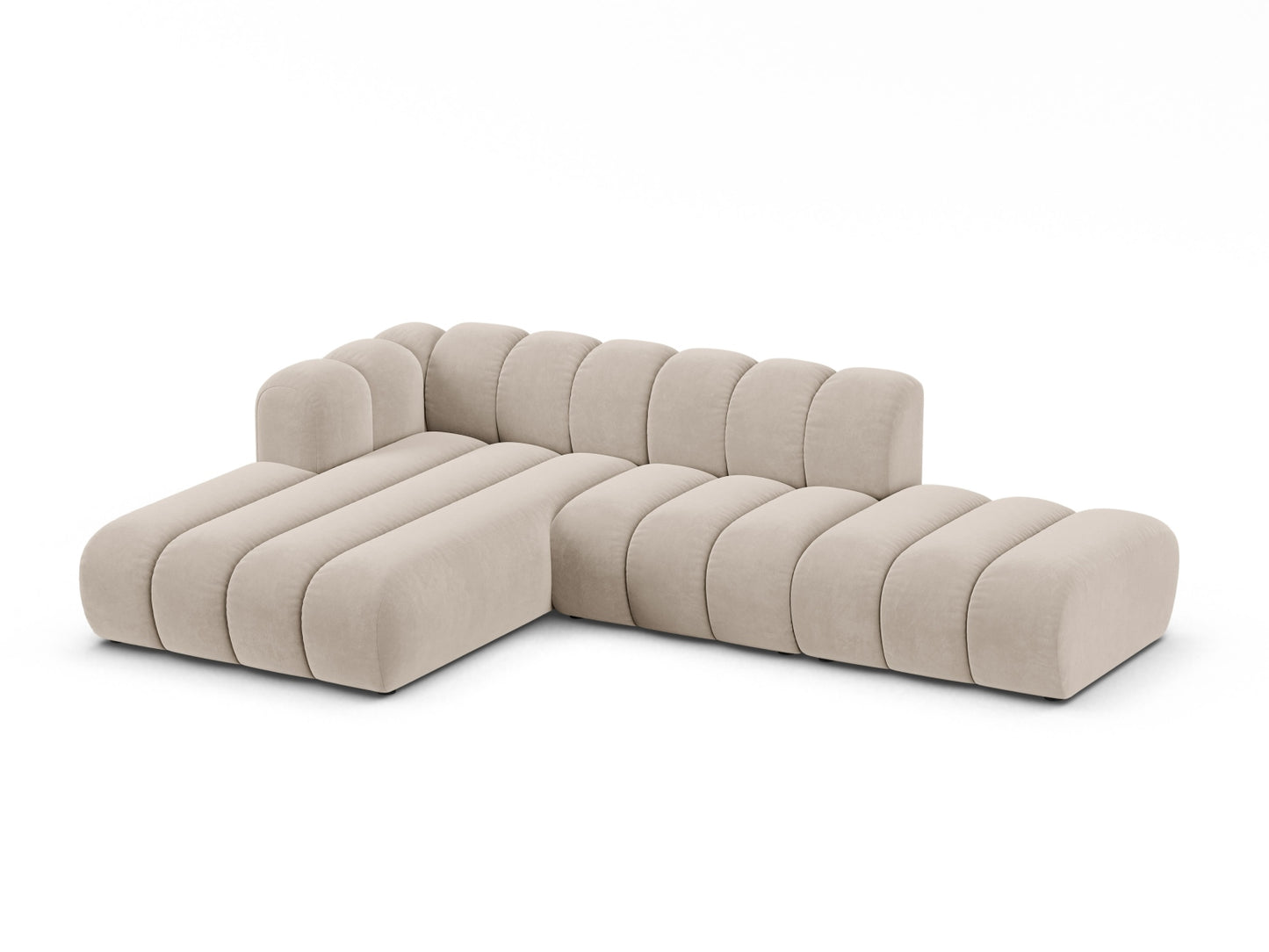 Full view of the Micadoni Lupine 5-seat modular sofa