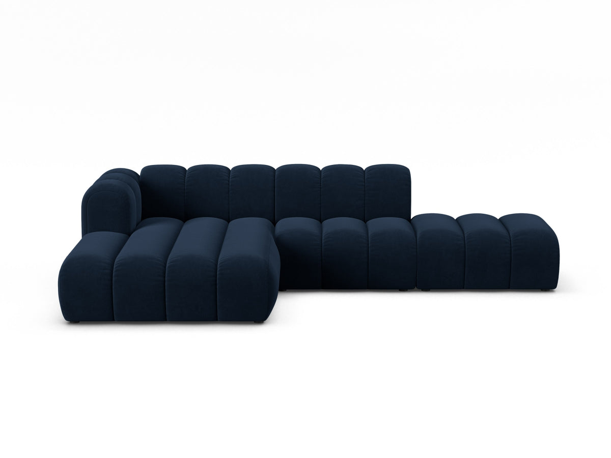 Lupine Modular Open Corner Sofa, 5 Seats, 299x177 cm — Royal Blue / Left