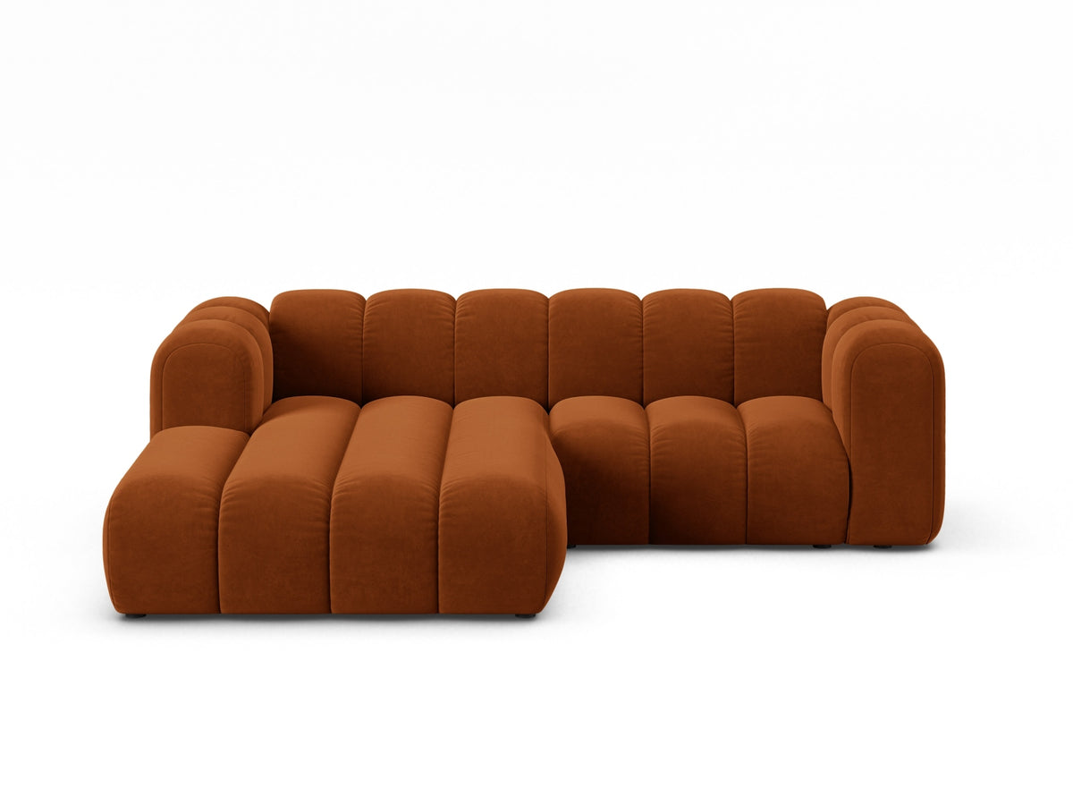 Lupine Modular Corner Sofa, 3 Seats, 230x177 cm — Terracotta / Left