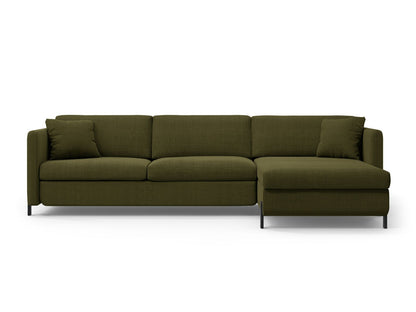 Ecksofa Strukturstoff Beige Gloria — Green