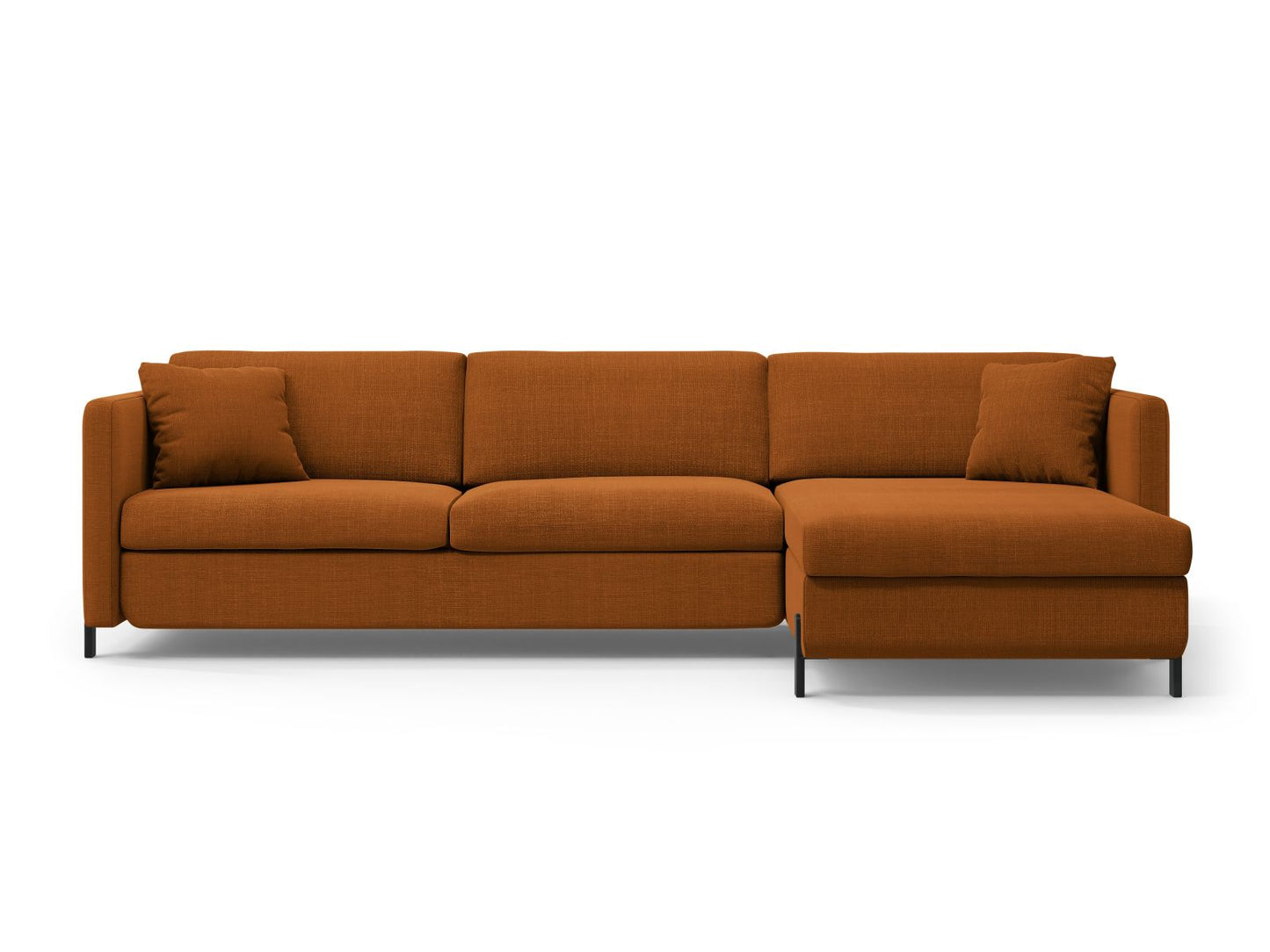 Ecksofa Strukturstoff Beige Gloria — Brick