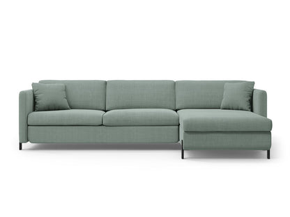 Ecksofa Strukturstoff Beige Gloria — Mint