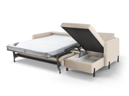 Ecksofa Strukturstoff Beige Gloria — Ansicht 4
