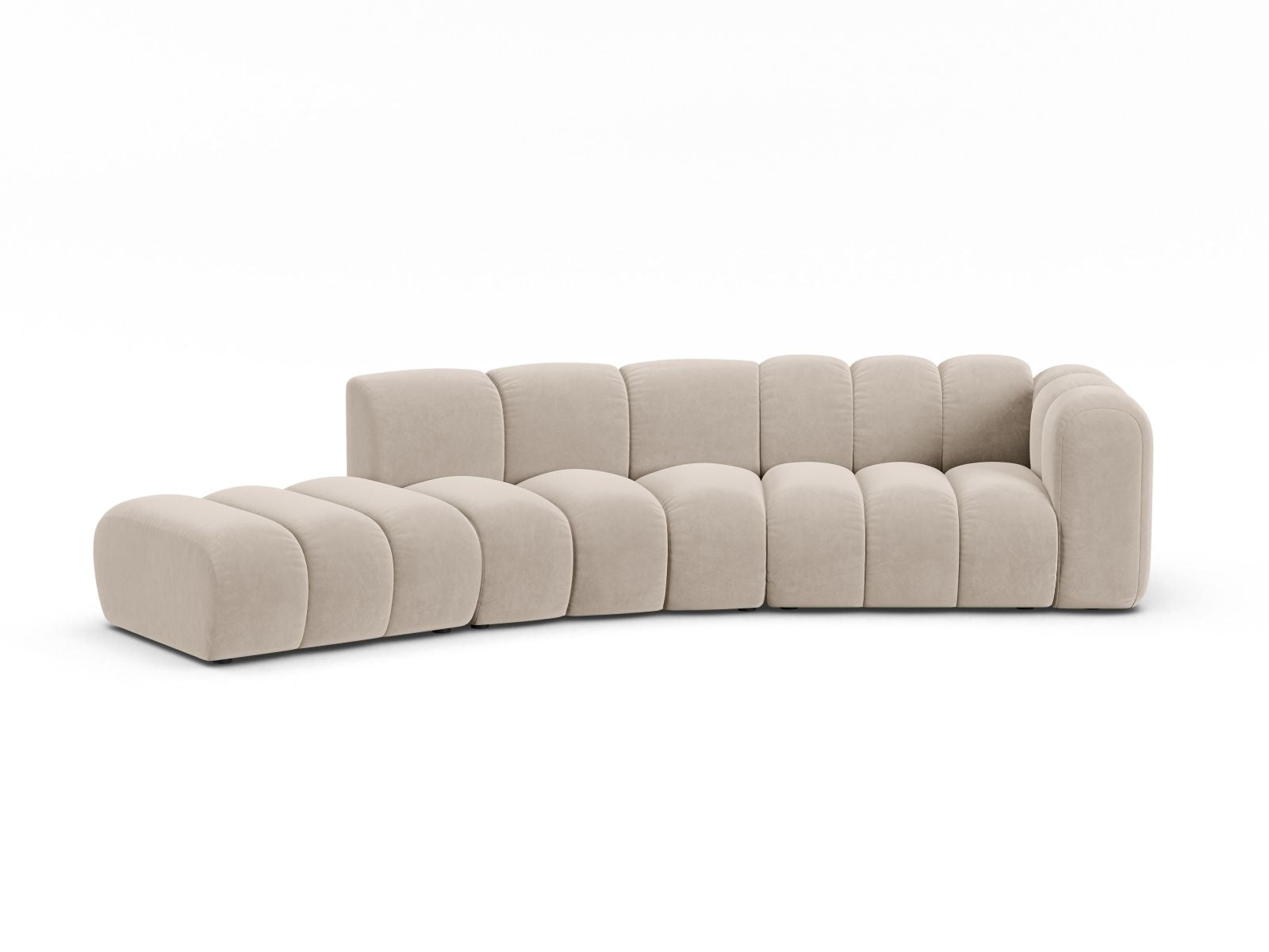 Lupine Modular Sofa, 5 Seats, 335x166 cm — Beige / Left