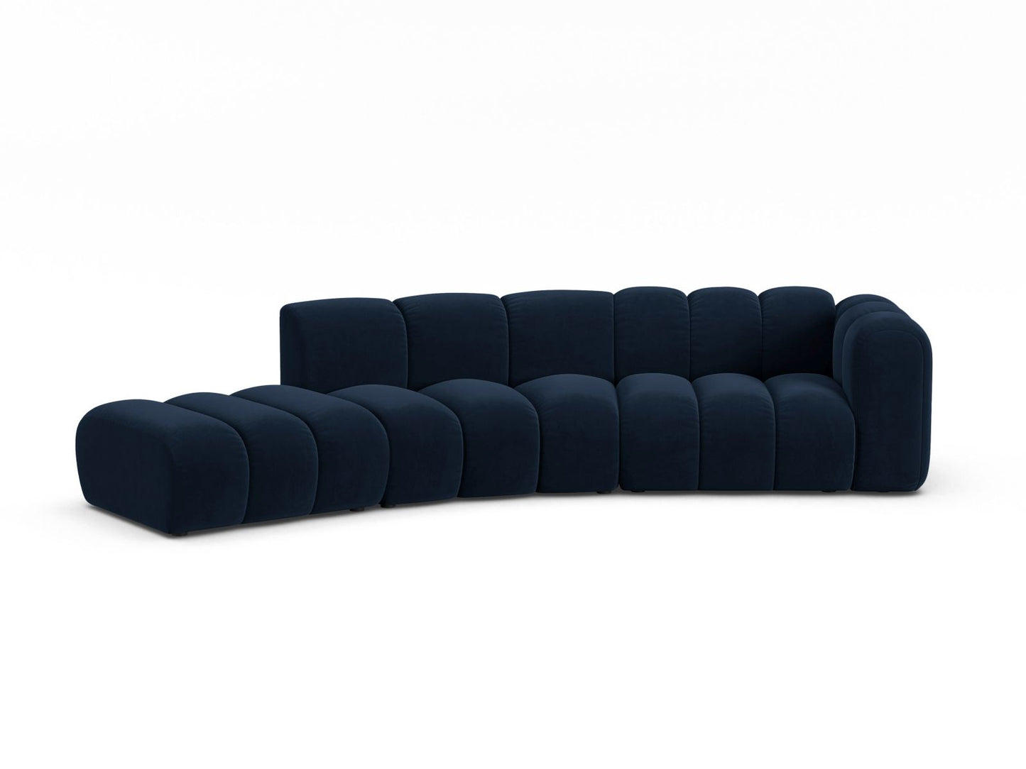 Lupine Modular Sofa, 5 Seats, 335x166 cm — Royal Blue / Left