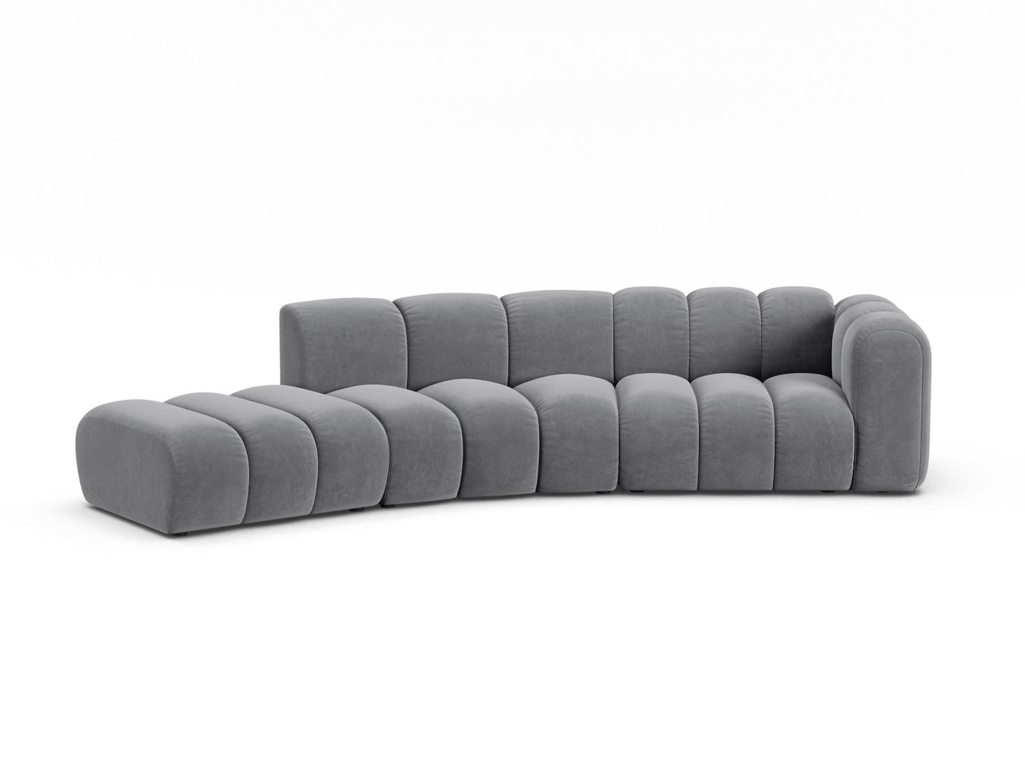Lupine Modular Sofa, 5 Seats, 335x166 cm — Grey / Left