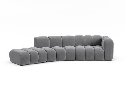 Lupine Modular Sofa, 5 Seats, 335x166 cm — Grey / Left