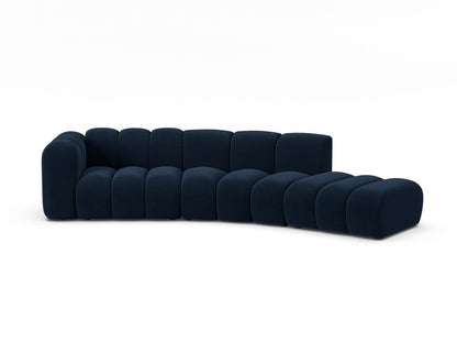 Lupine Modular Sofa, 5 Seats, 335x166 cm — Royal Blue / Right