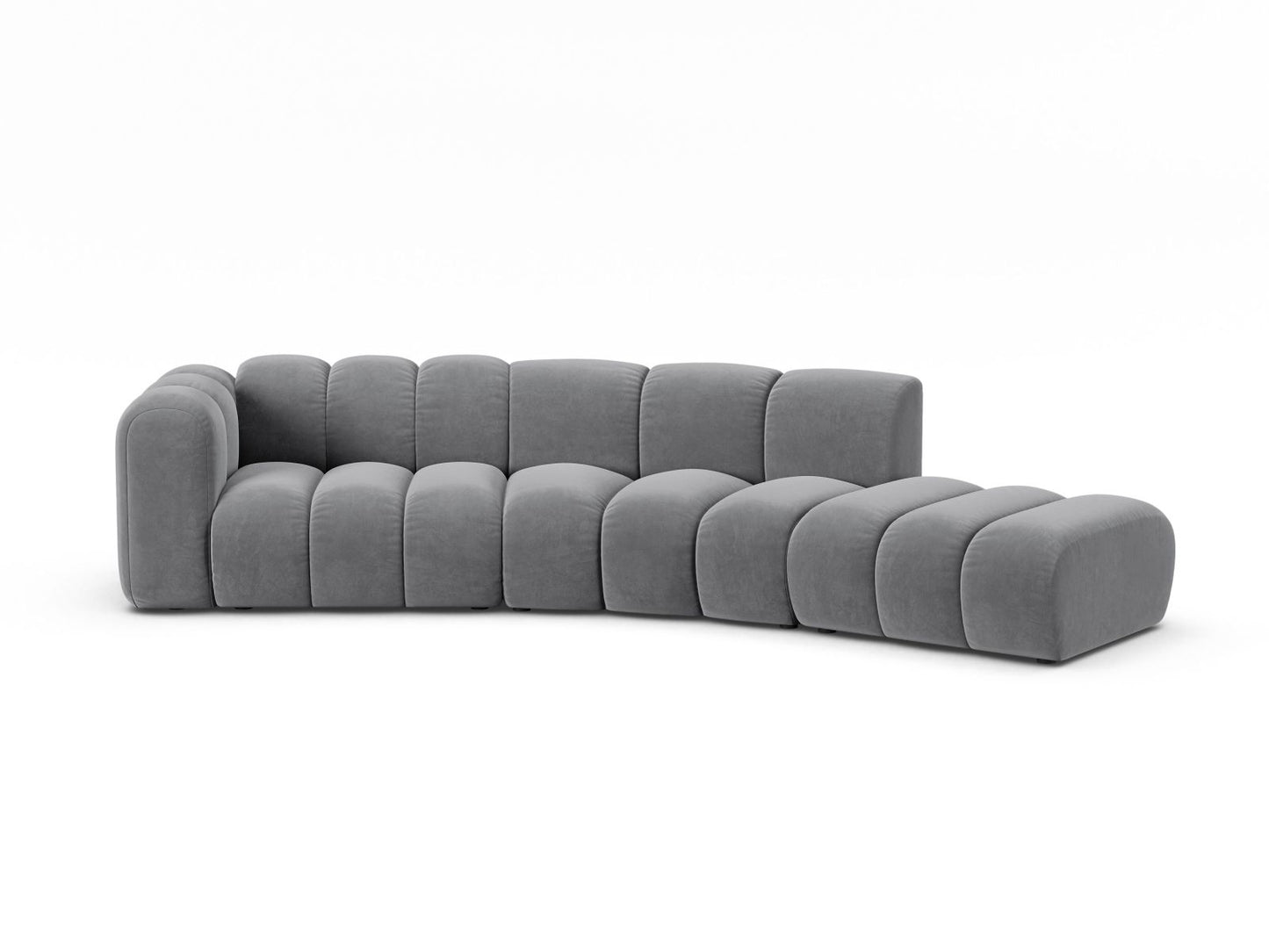 Lupine Modular Sofa, 5 Seats, 335x166 cm — Grey / Right