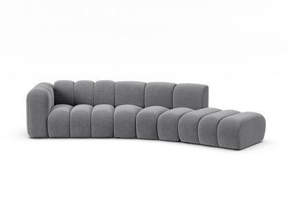 Lupine Modular Sofa, 5 Seats, 335x166 cm — Grey / Right