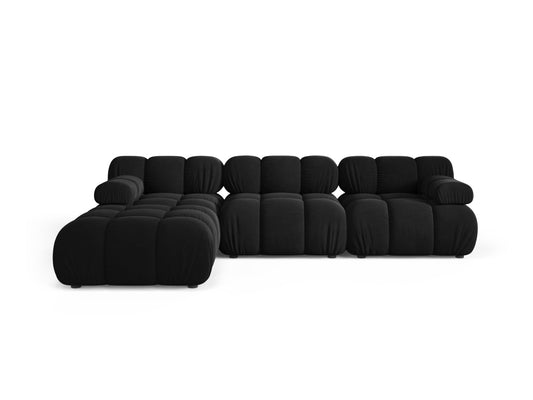 Bellis Modular Sofa, 4 Seats, 282x188 cm — Black