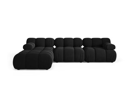 Bellis Modular Sofa, 4 Seats, 282x188 cm — Black