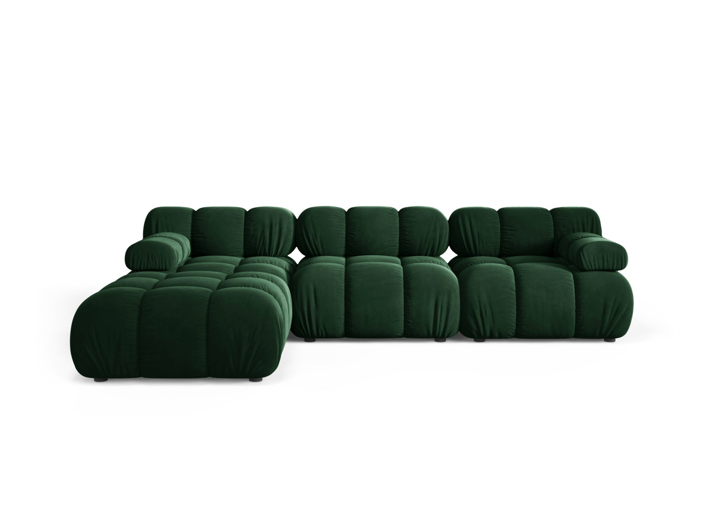 Bellis Modular Sofa, 4 Seats, 282x188 cm — Bottle Green