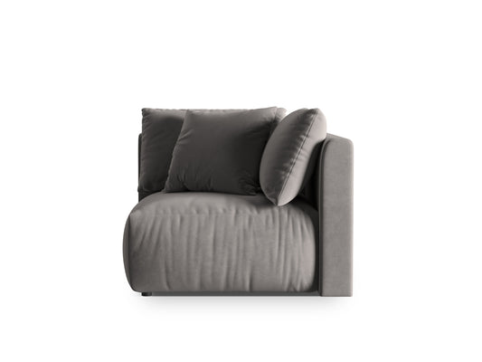 Sofamodul Samt Grau Chris — Grey