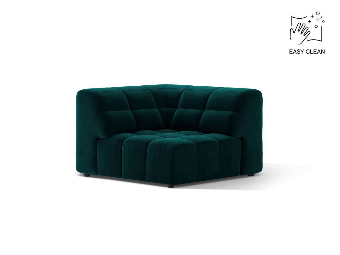 Jennifer Modul Corner, 99x99 cm — Deep Petrol