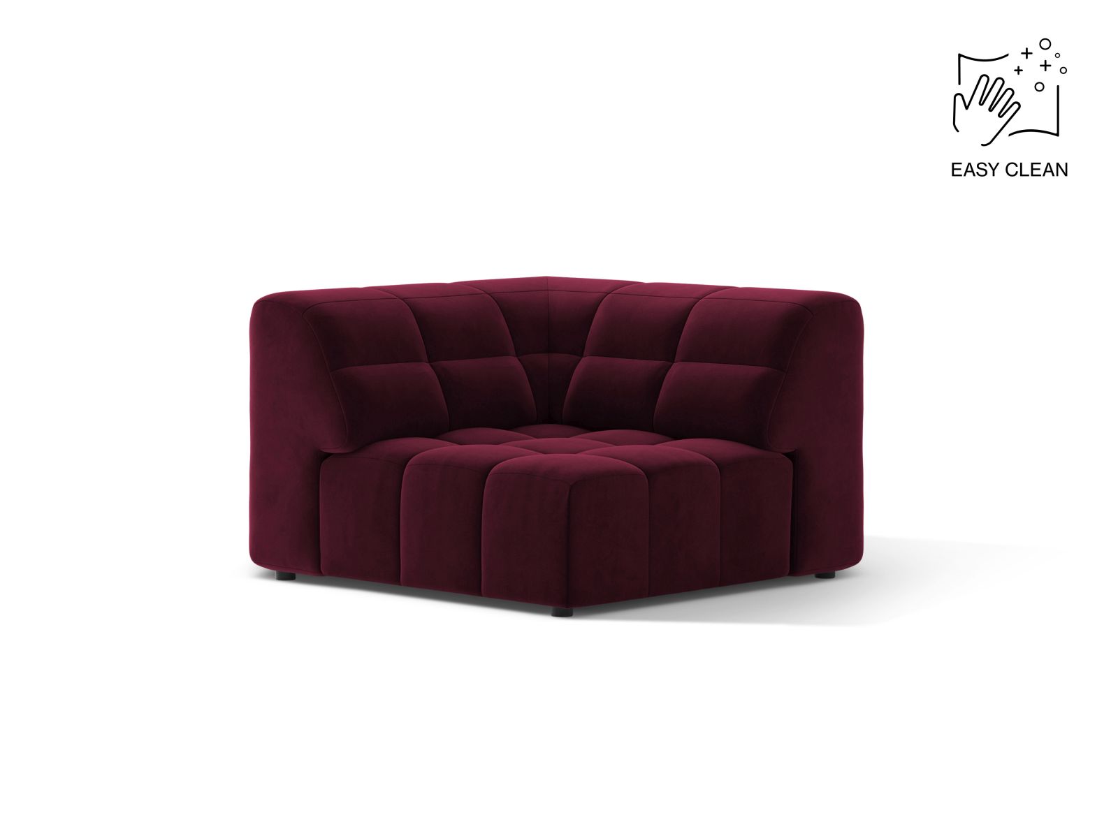 Jennifer Modul Corner, 99x99 cm — Burgundy