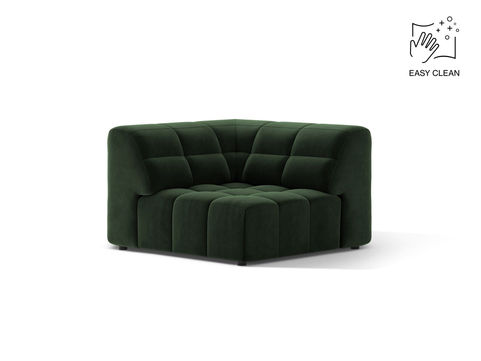 Jennifer Modul Corner, 99x99 cm — Bottle Green