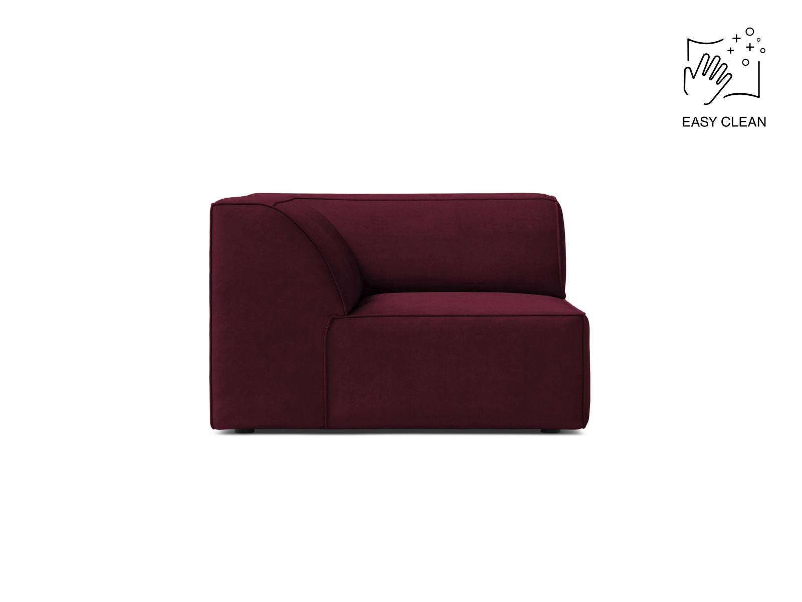 Jodie Modul Corner, 99x99 cm — Burgundy