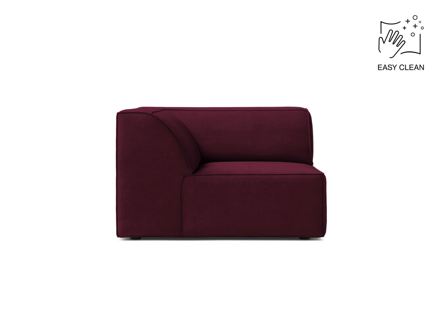 Jodie Modul Corner, 99x99 cm — Burgundy