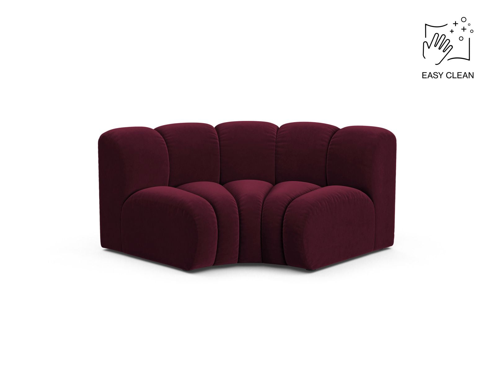Lupine Modul Corner, 185x95 cm — Burgundy