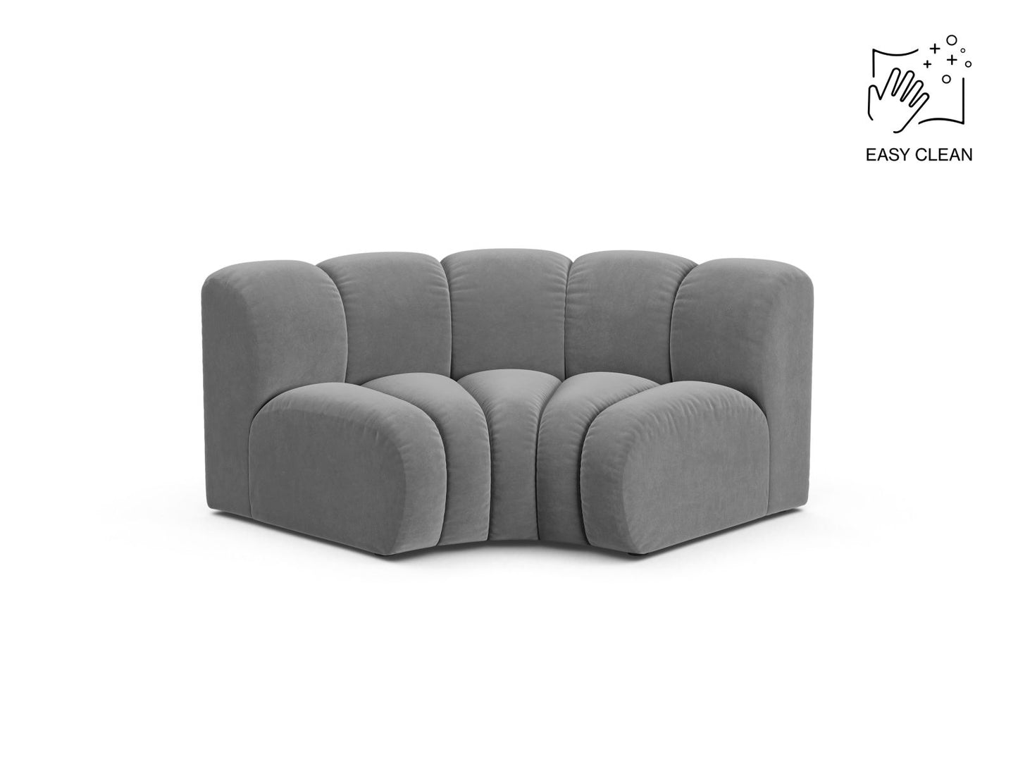Lupine Modul Corner, 185x95 cm — Light Grey