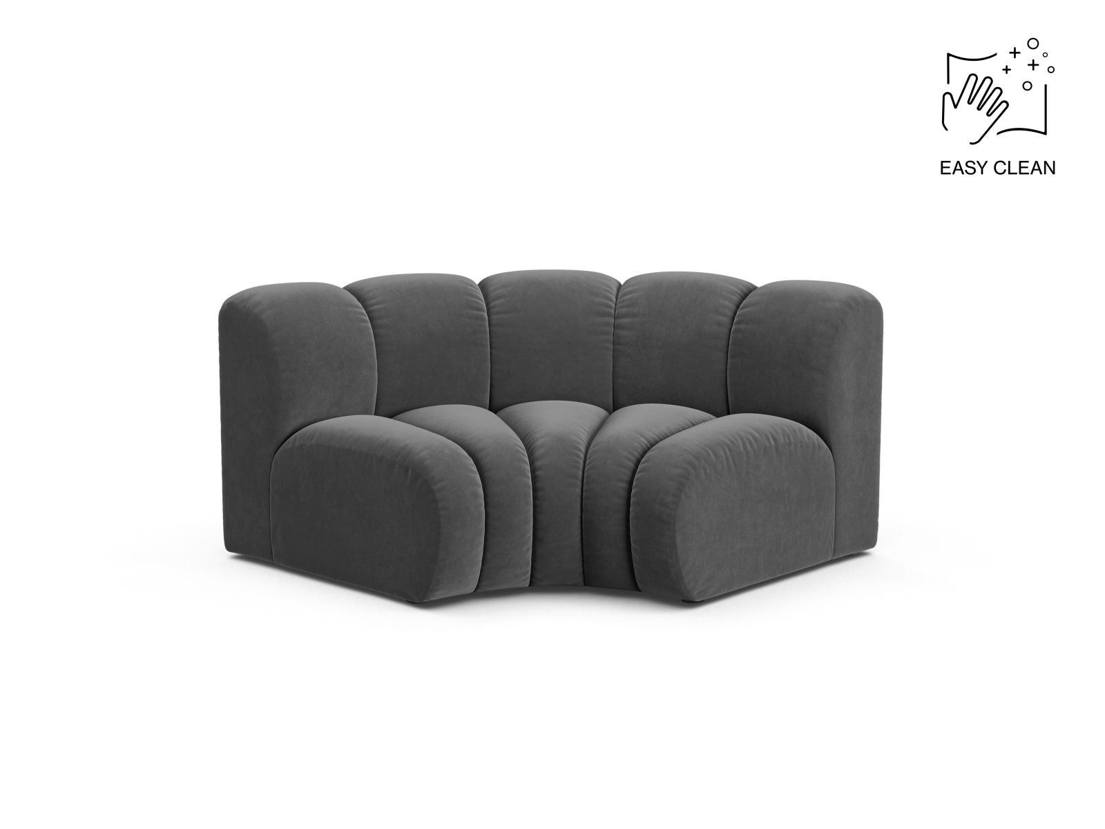 Lupine Modul Corner, 185x95 cm — Grey